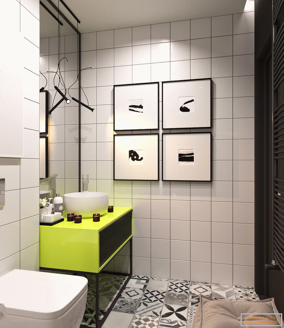 Bright bathroom design комнаты