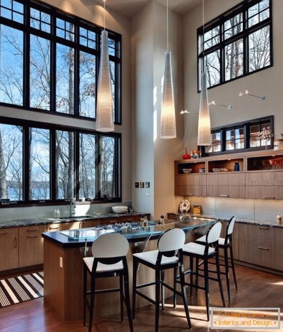 fixtures-in-the-kitchen-with-high-ceilings