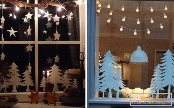 How to decorate a window with your own hands - ideas for holidays