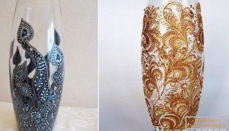 Beautiful vases with their own hands