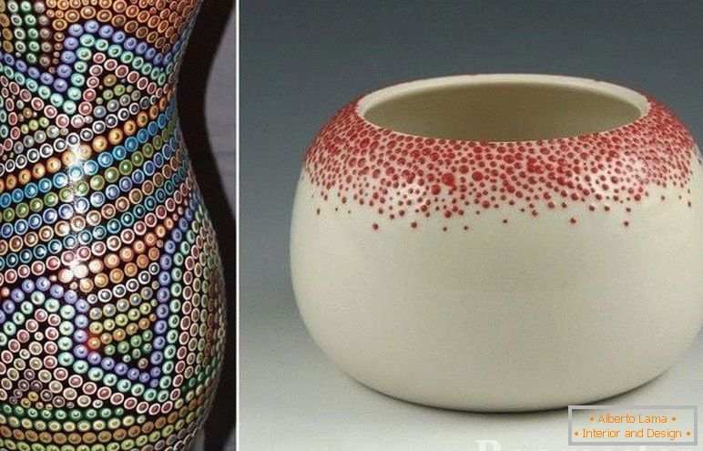 Bit pattern on a vase
