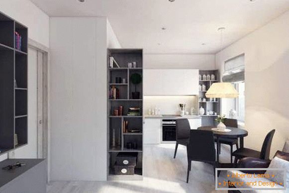 Design of a two-room apartment Khrushchev in a modern style