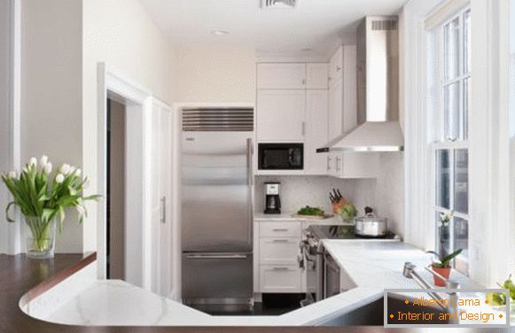 Interior design of a small kitchen