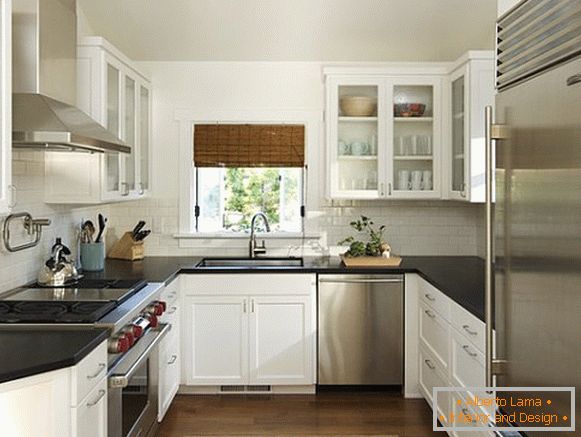 Interior design of a small kitchen