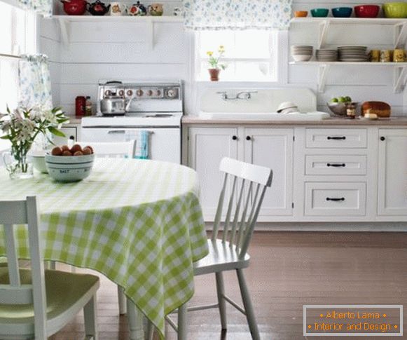 Interior design of a small kitchen