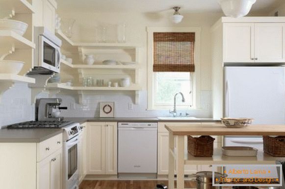 Interior design of a small kitchen