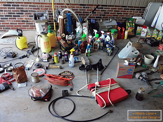 Various materials and tools