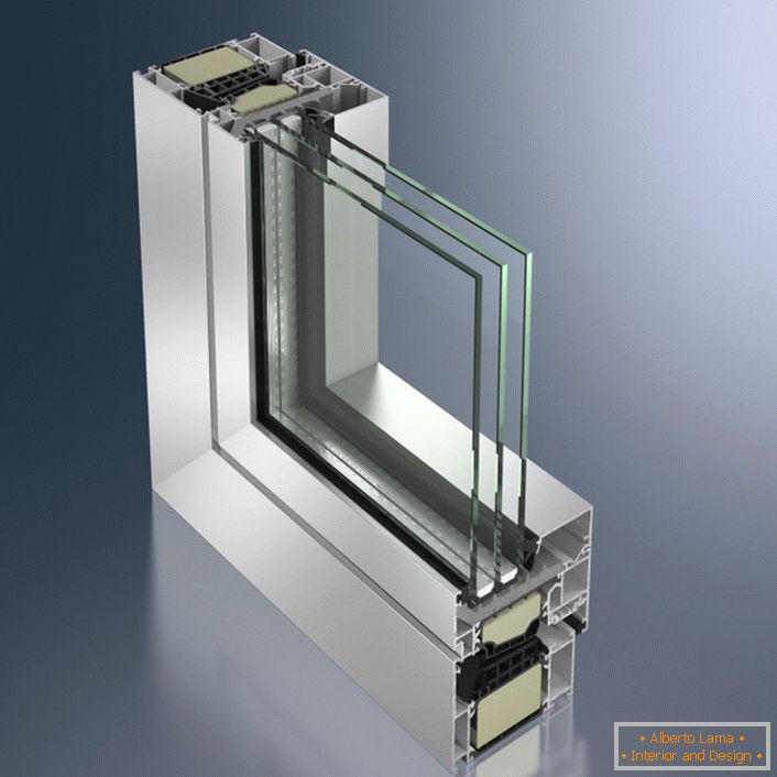 Aluminum window profileс термоизоляцией