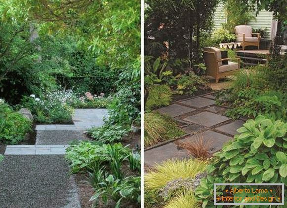 Beautiful tile for garden paths - photos in the garden and at the cottage