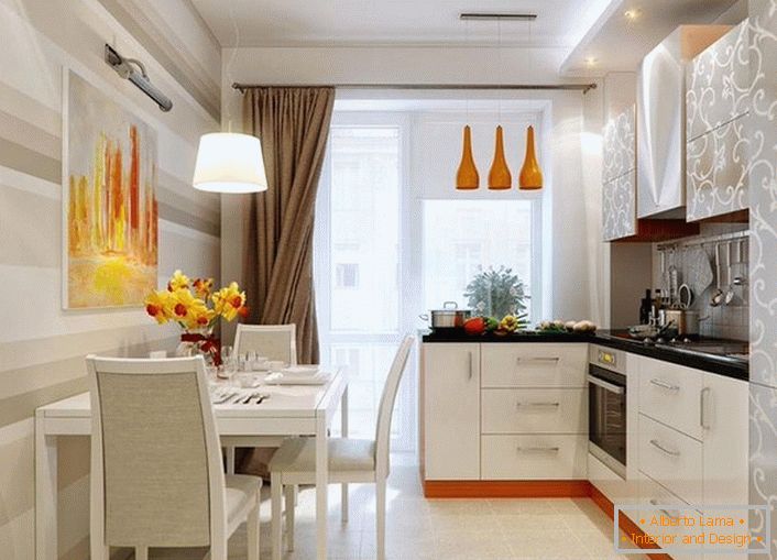 Modern kitchen in high-tech style