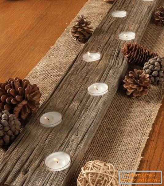 Décor on the table with your own hands