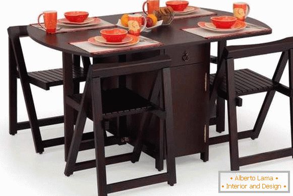 table, kitchen, folding, wooden, photo 10