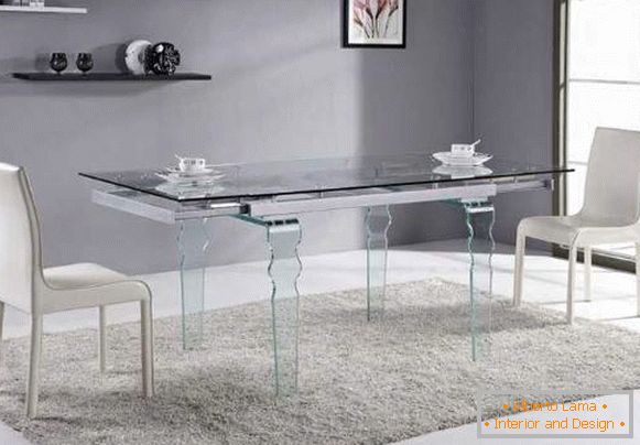 glass kitchen table, photo 12