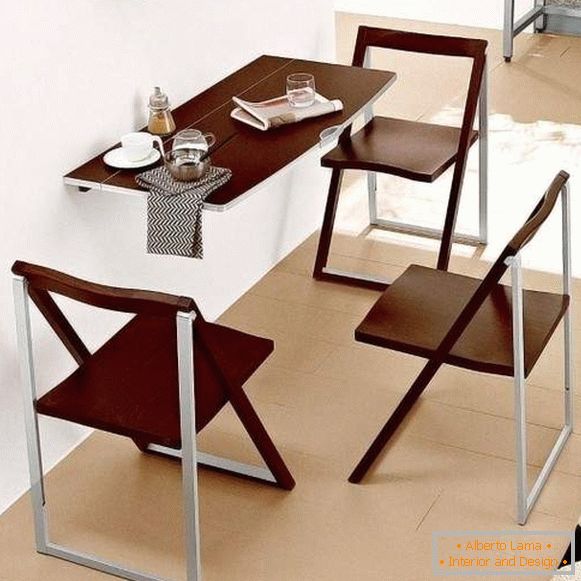 table, kitchen, folding, wooden, photo 15