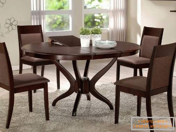 table, kitchen, round folding, photo 67