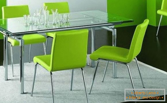 folding glass table for kitchen, photo 9