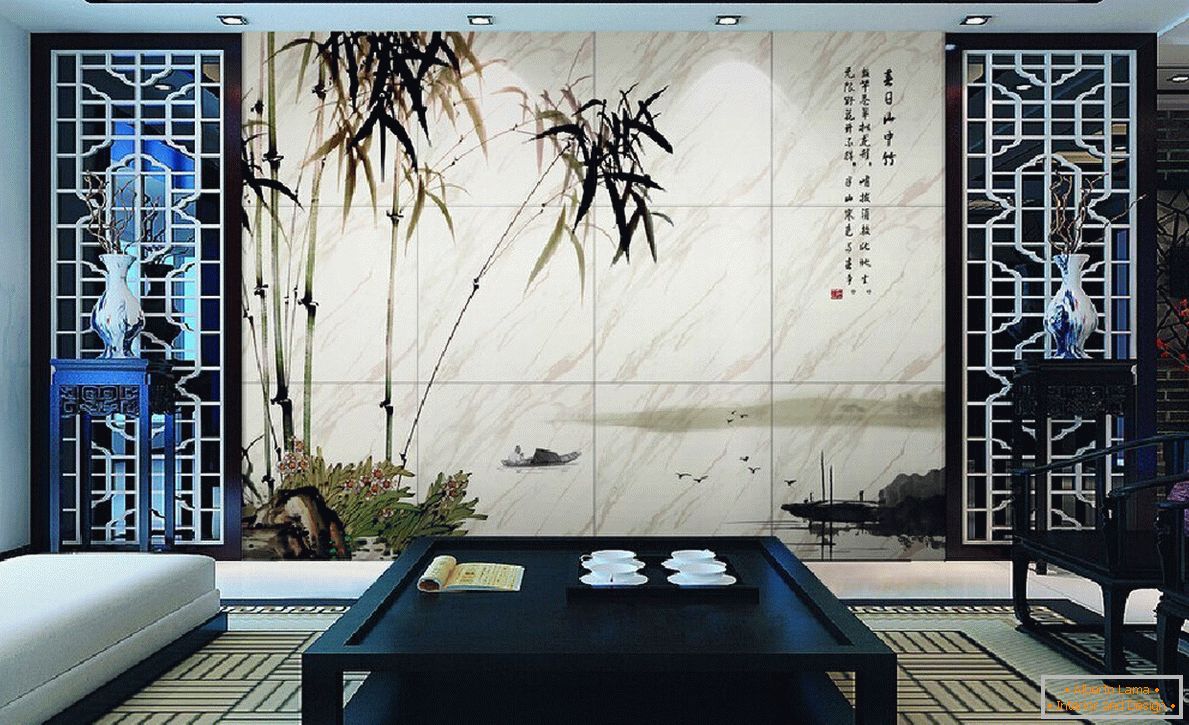Elegant wall decor with a picture of bamboo