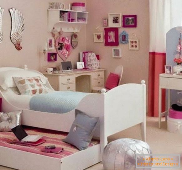 Fashionable nursery in pink