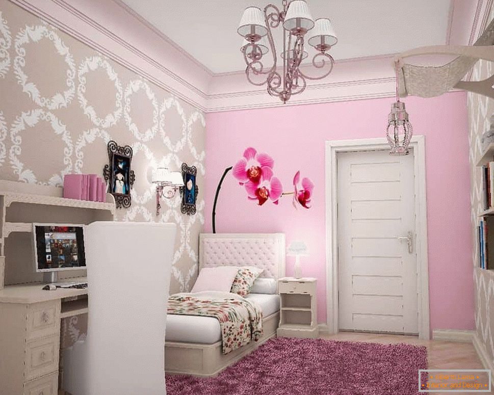 Pink is almost always present in the teen girl's room
