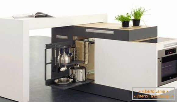 Kitchen set with extra dining area Small Type