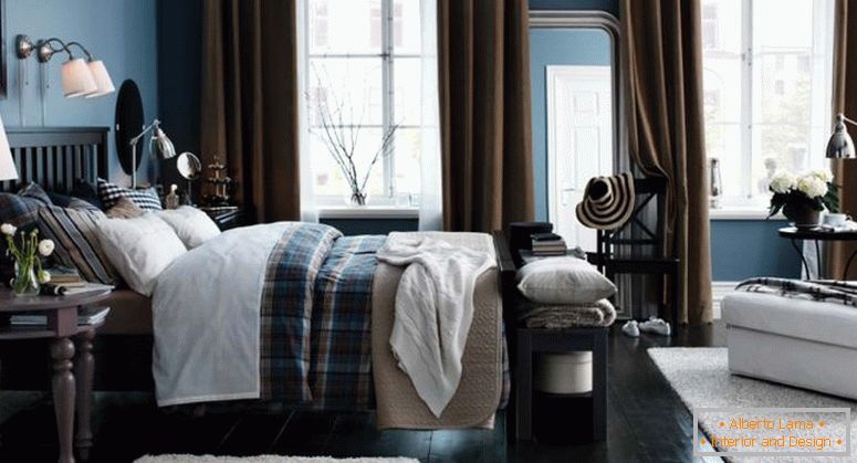 blue-brown-white-bedroom