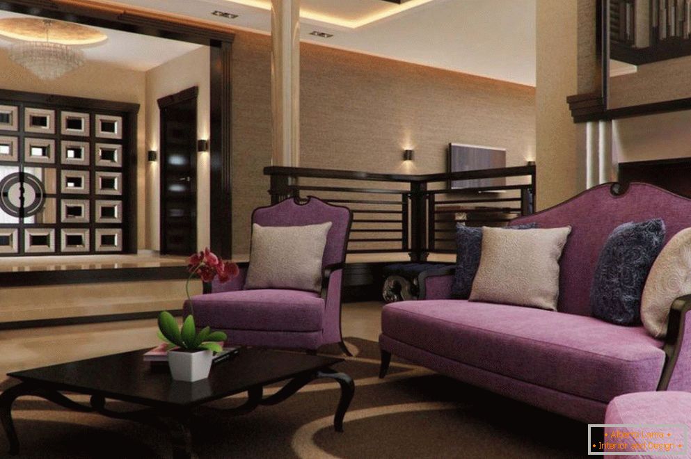 Purple furniture set
