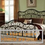 Crowned double bed headboard