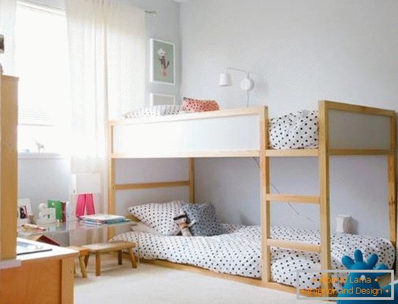 Two-story bed from IKEA