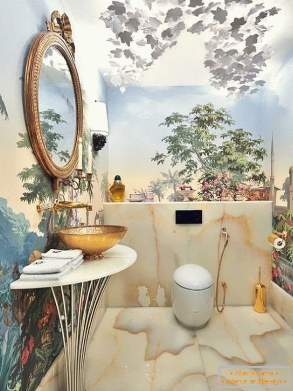 painting-wall-in-the-bathroom