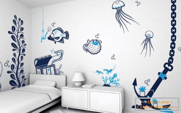 children's drawings-on-walls
