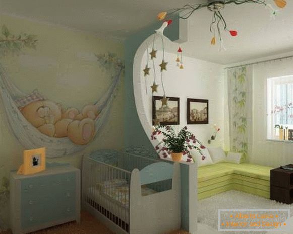 fairy-painted-wall-in-the-nursery