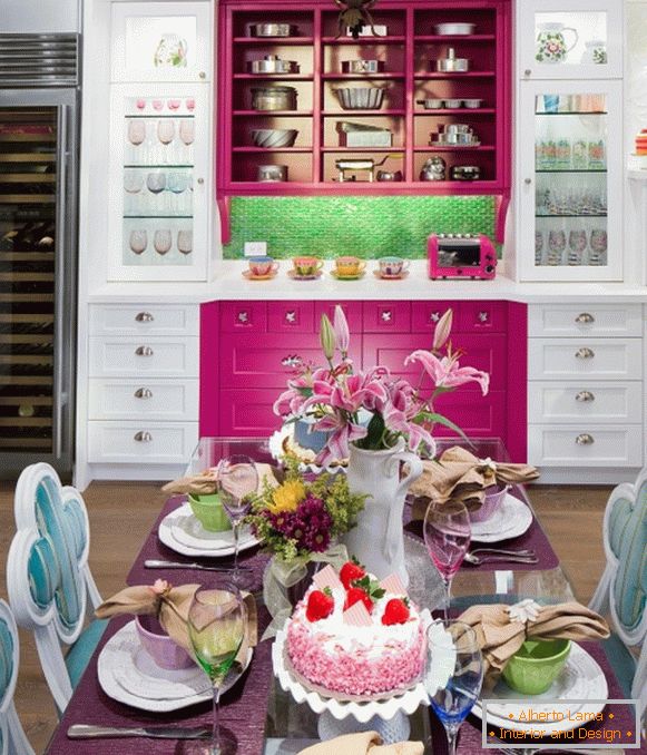 Cheerful and colorful kitchen design 2015