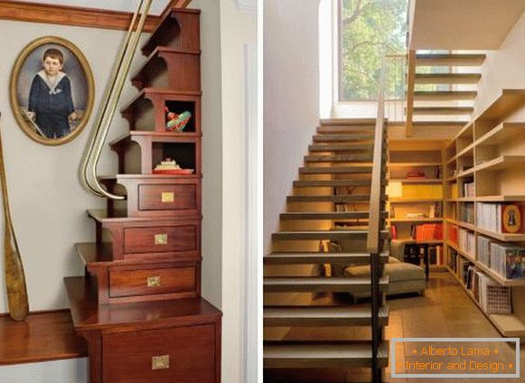 Cabinet under the stairs in a private house - photos of the best ideas