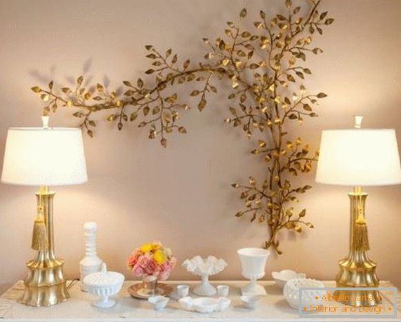 Table lamp as room decoration