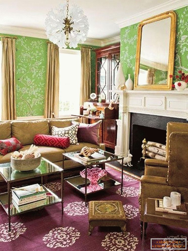 elegant-green-floral-wallpaper