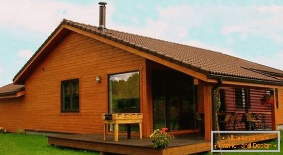 Beautiful wooden single-storey houses, photo 28