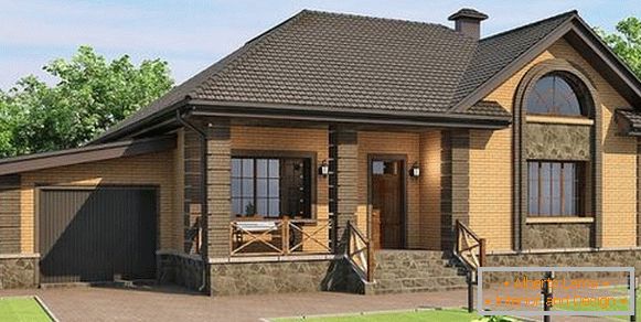 beautiful one-story brick houses, photo 35