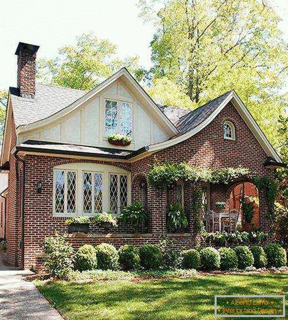 beautiful one-story brick houses, photo 41