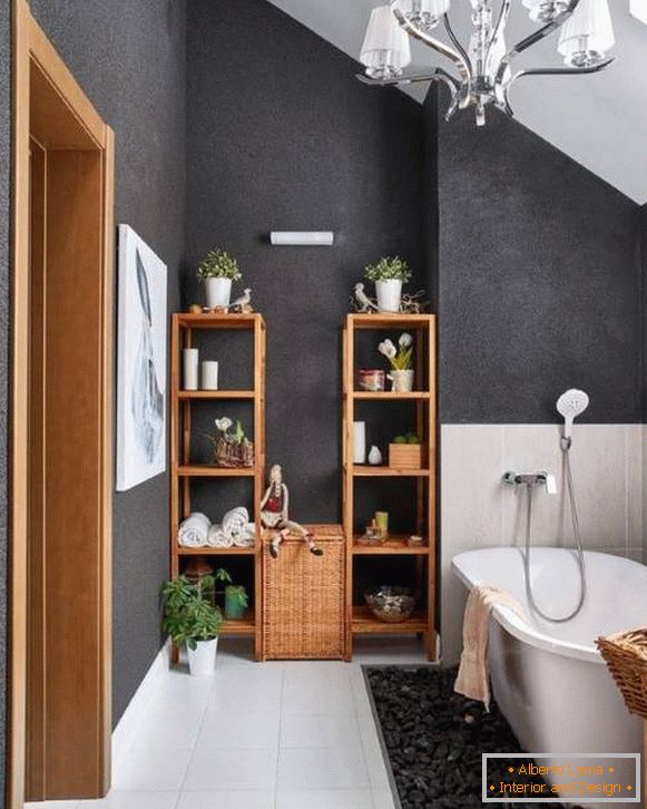 How beautifully to make a bathroom - photo in eco style