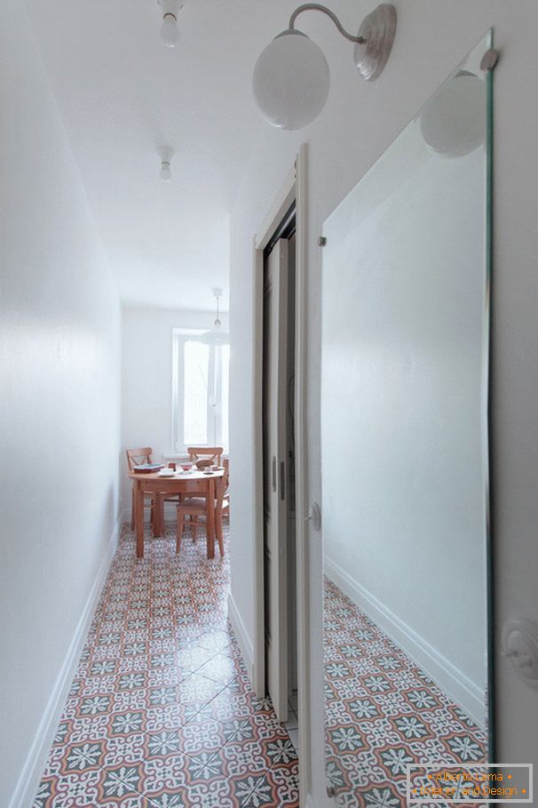 Large mirror in the corridor