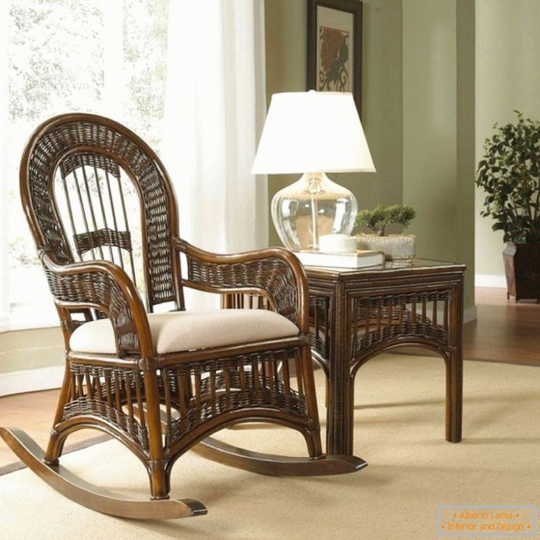 Rocking chair in the interior - 115 photos of novelties