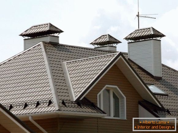 Roof from metal tile option 1