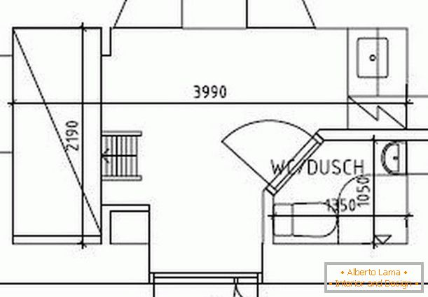 The layout of a small house