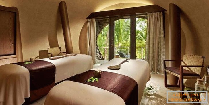 A room for spa treatments at The Brando Hotel