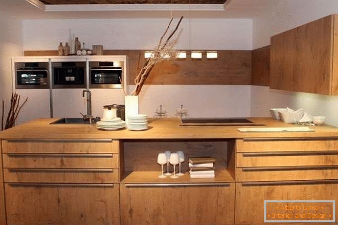 kitchen made of wood by own hands, photo 1