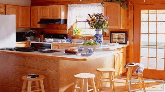 kitchen made of wood with own hands in a modern style, photo 3