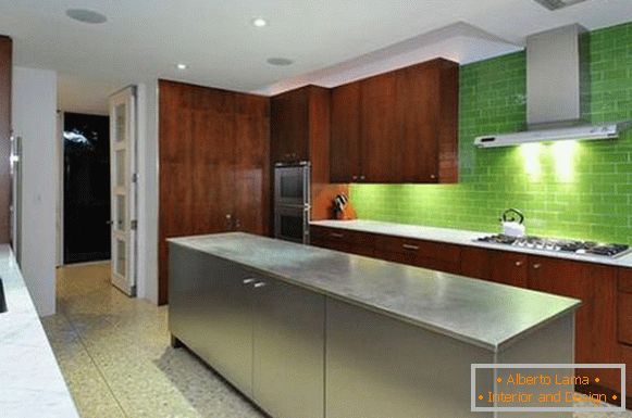 kitchen made of natural wood, photo 1