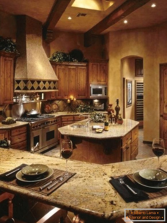 kitchen from solid wood, photo 3