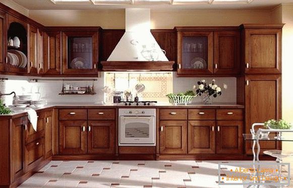 kitchen from solid wood photo 4