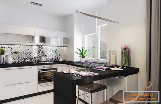 kitchen living room in a modern style фото